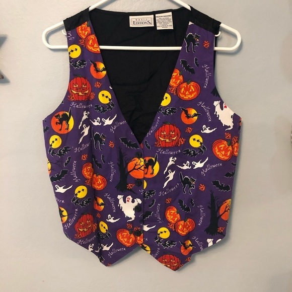 Vintage Basic Editions Halloween Vest size medium - Picture 1 of 6